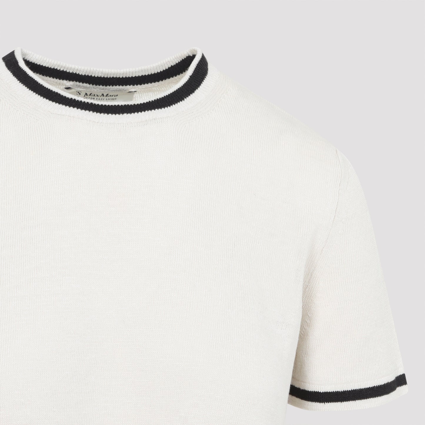 Max Mara`s Nordica Knit Rigata T-Shirt