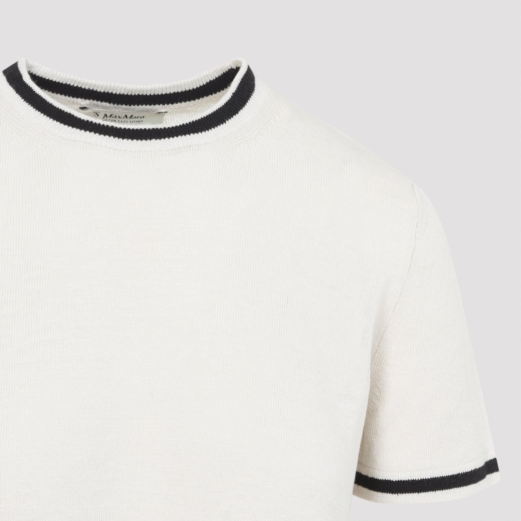 Max Mara`s Nordica Knit Rigata T-Shirt