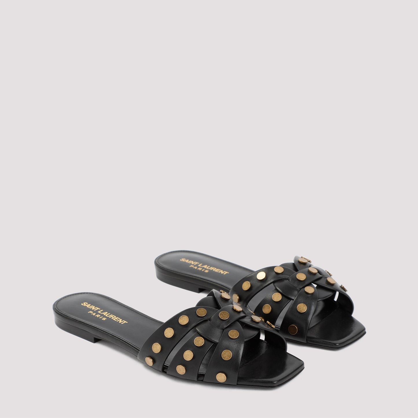 Saint Laurent Leather Tribute Sandals