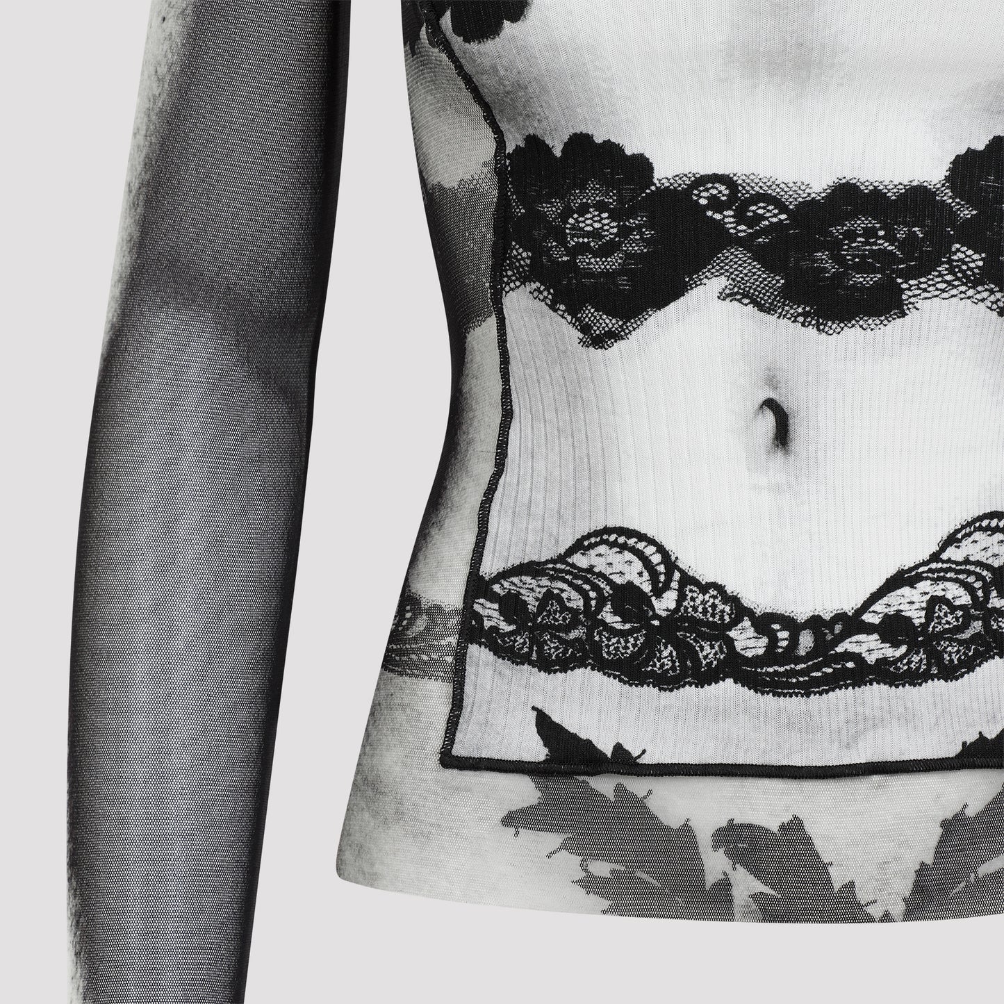 Jean Paul Gaultier "Body Lace Mariniere" Top