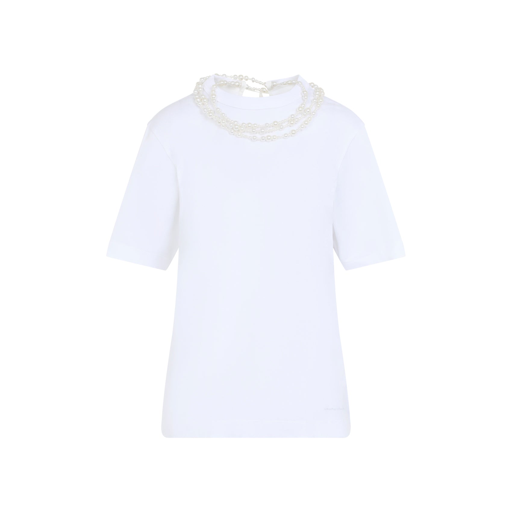 Carven Pearl Necklace T-shirt