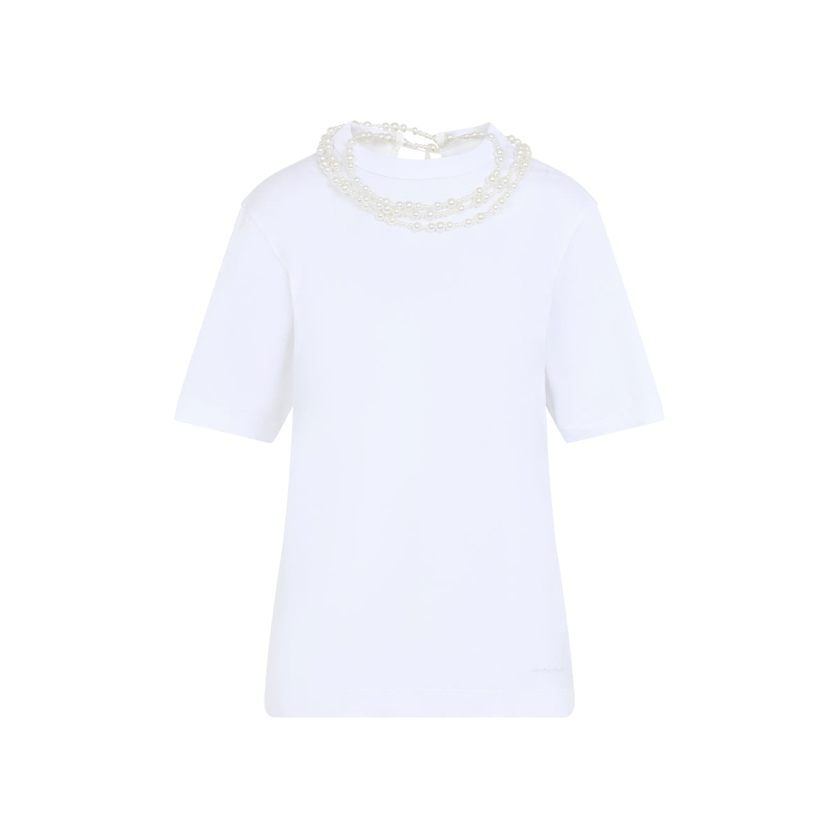 Carven Pearl Necklace T-shirt
