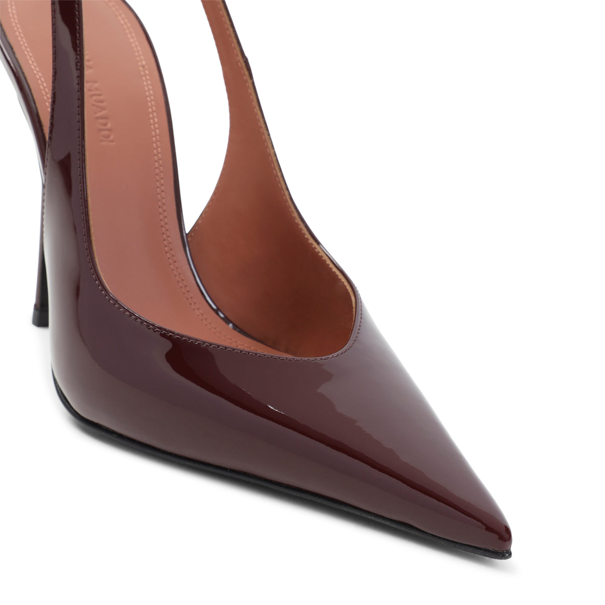 Amina Muaddi Anok Patent Slingback