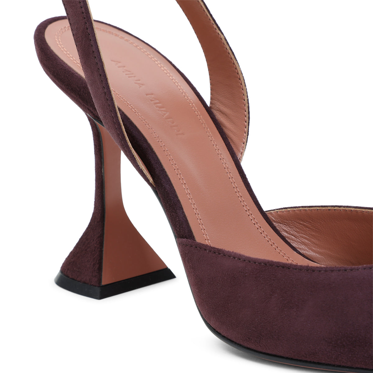 Amina Muaddi Holli Suede Slingback