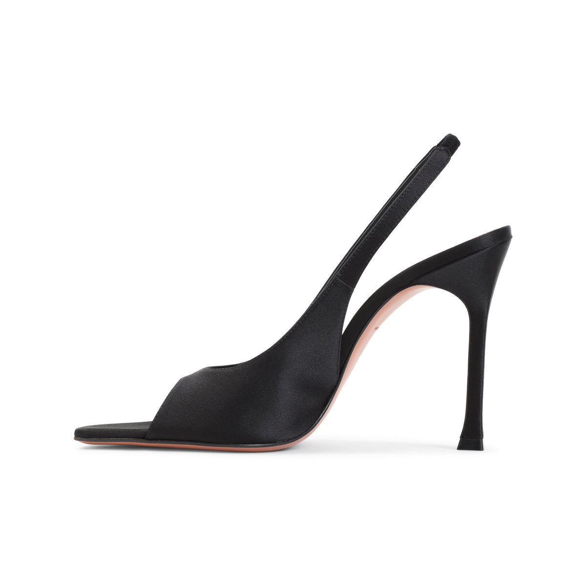Amina Muaddi Alexa 105 Satin Slinback