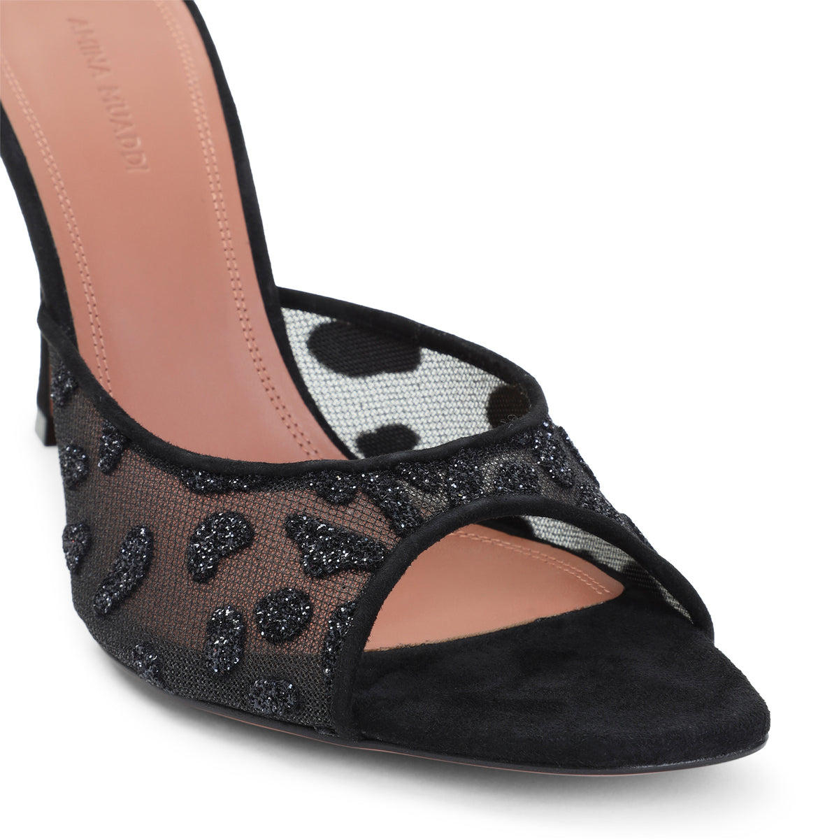 Amina Muaddi Alexa Mesh Slipper