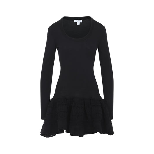 Alaïa Ruffle Mini Dress