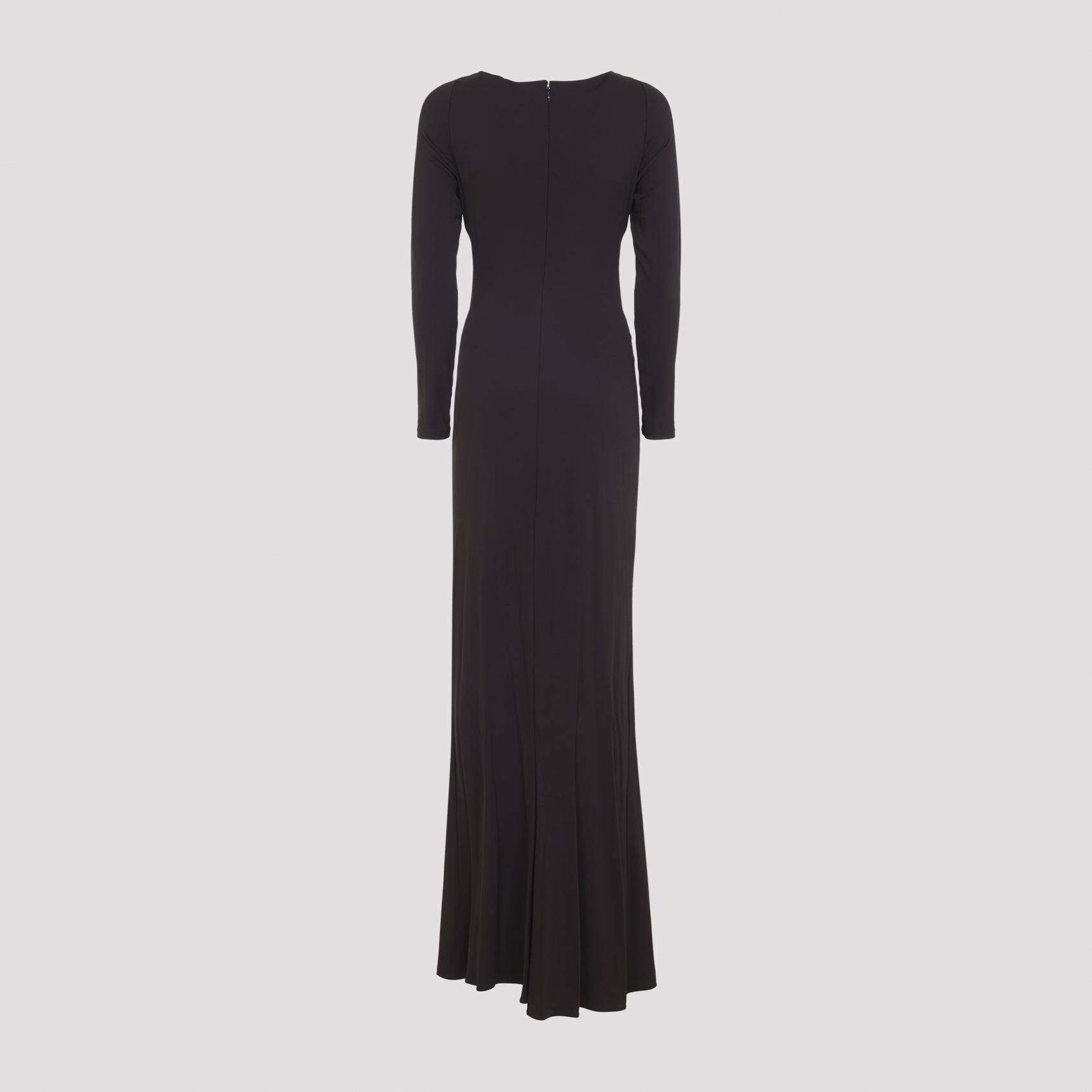 Elisabetta Franchi Jersey Brown Gown