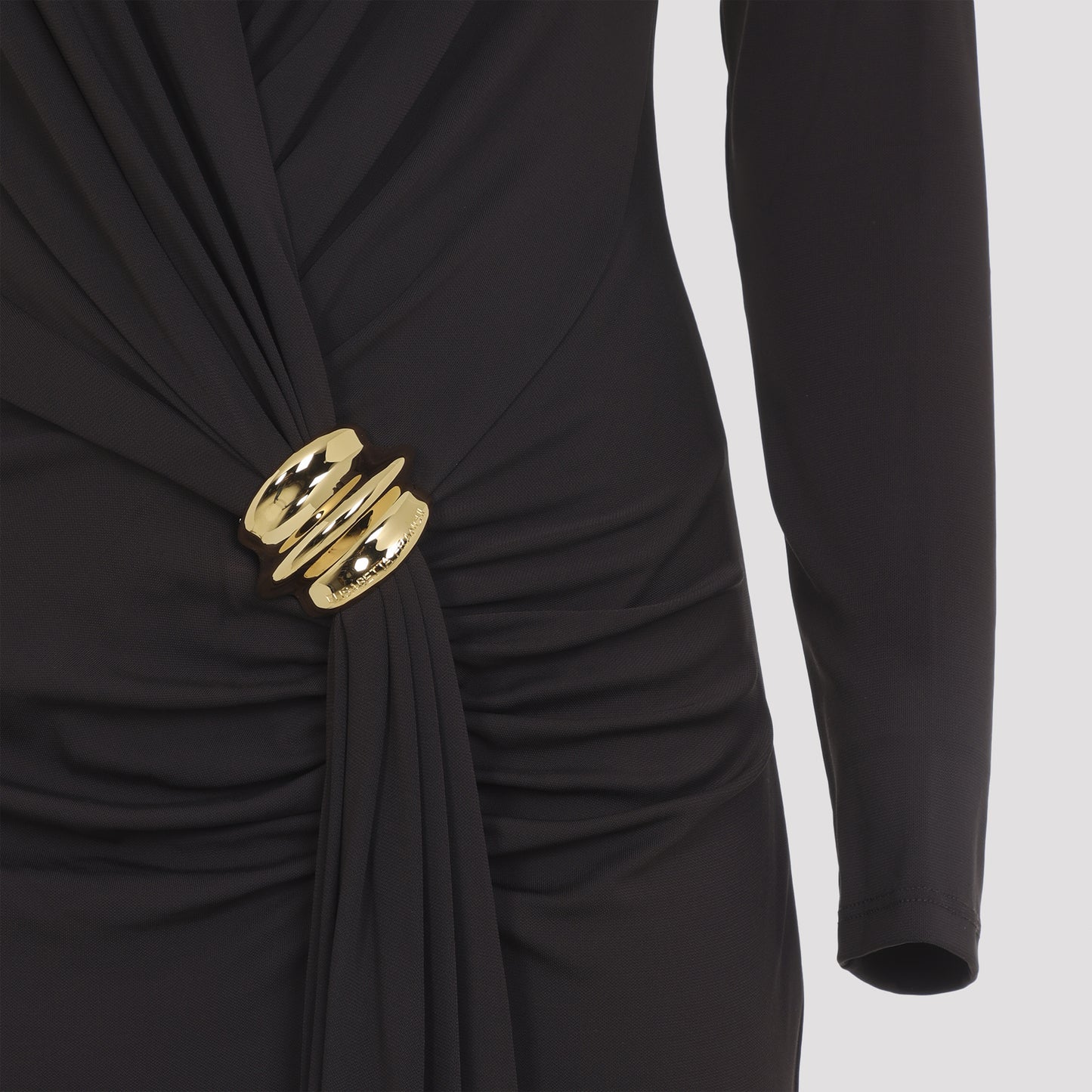 Elisabetta Franchi Jersey Brown Gown