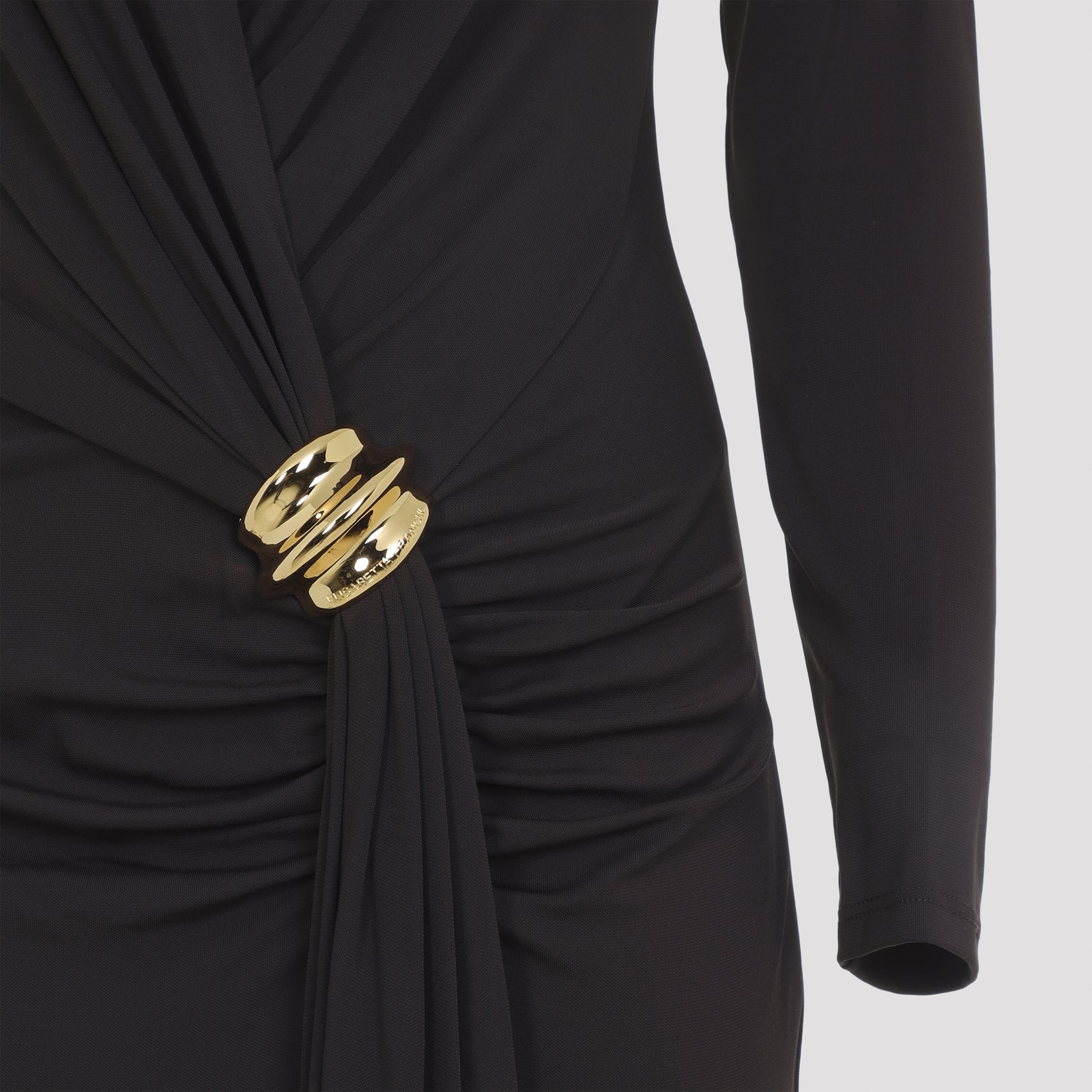 Elisabetta Franchi Jersey Brown Gown