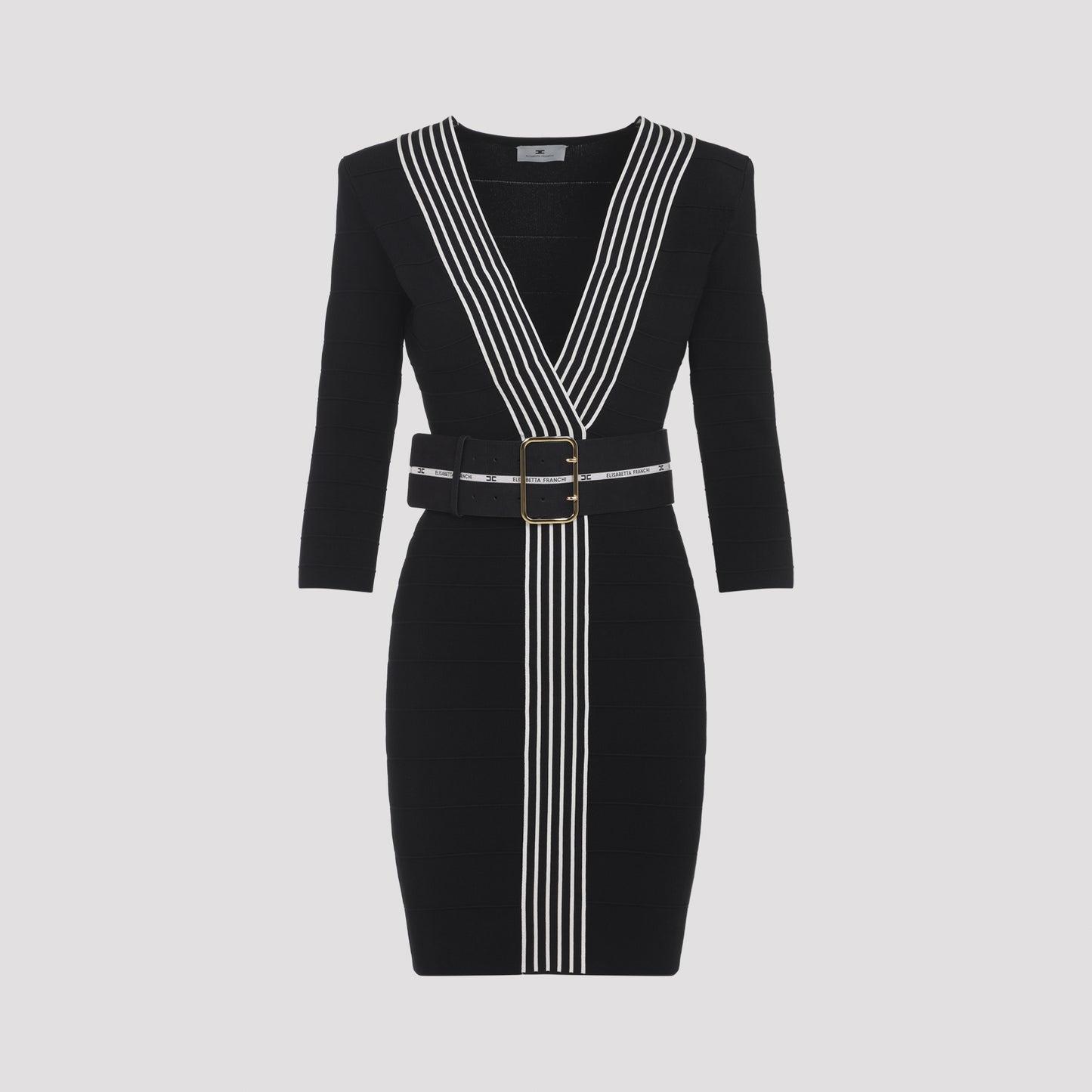 Elisabetta Franchi Knitted Dress With Belt