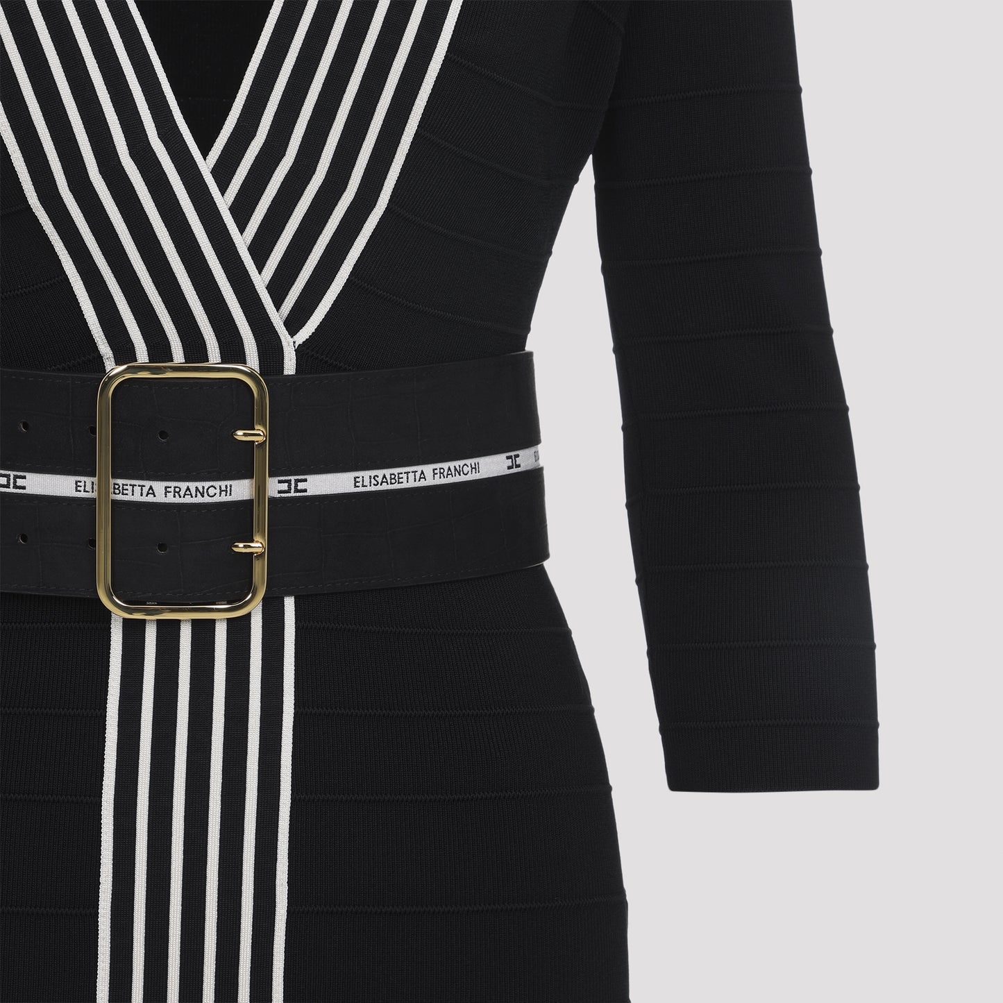 Elisabetta Franchi Knitted Dress With Belt