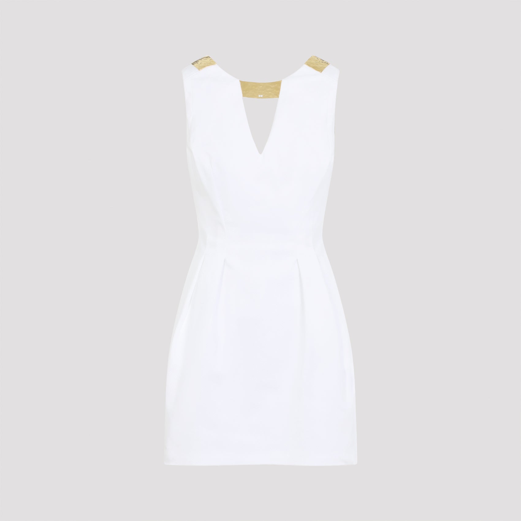 Elisabetta Franchi Mini Dress With Gold Detail