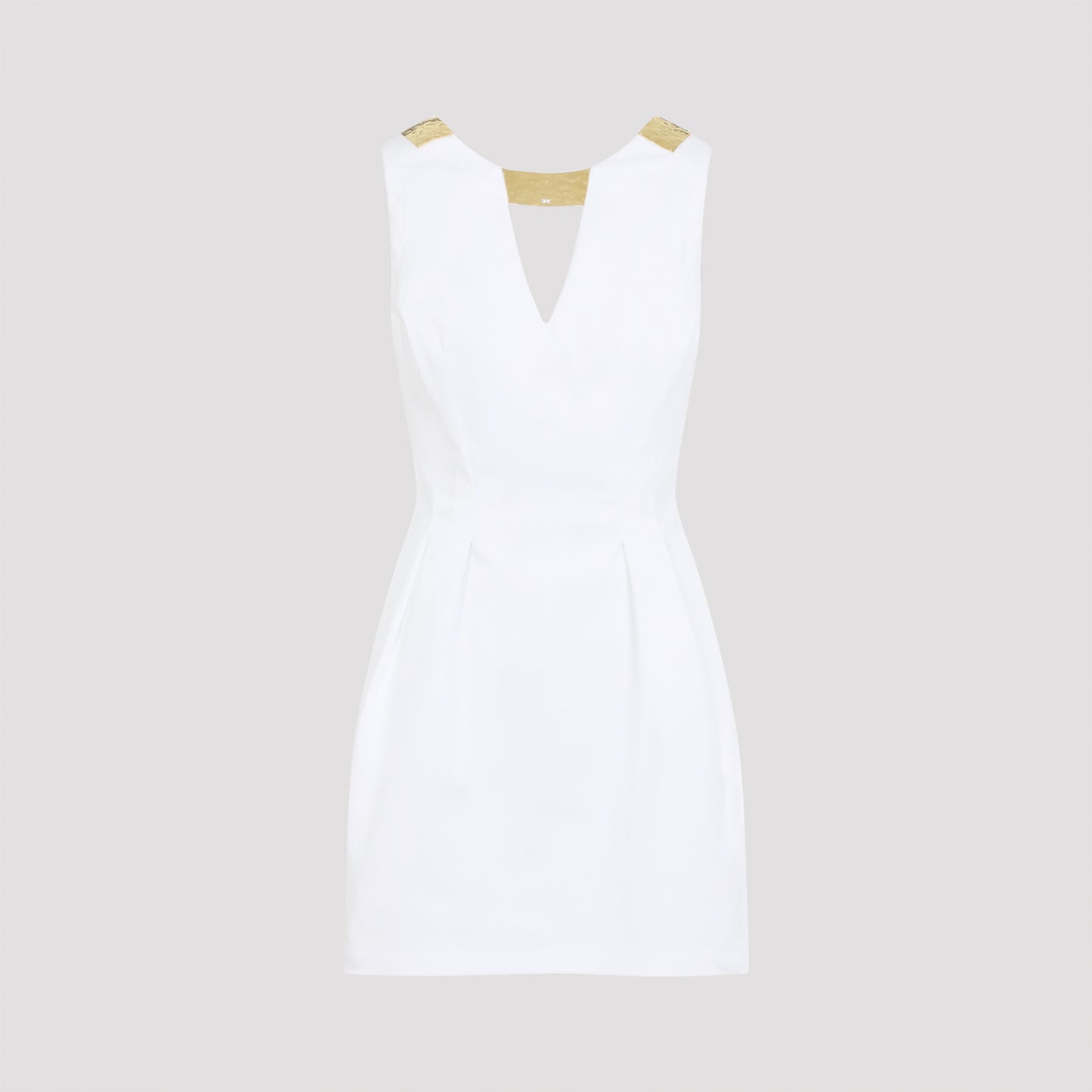 Elisabetta Franchi Mini Dress With Gold Detail