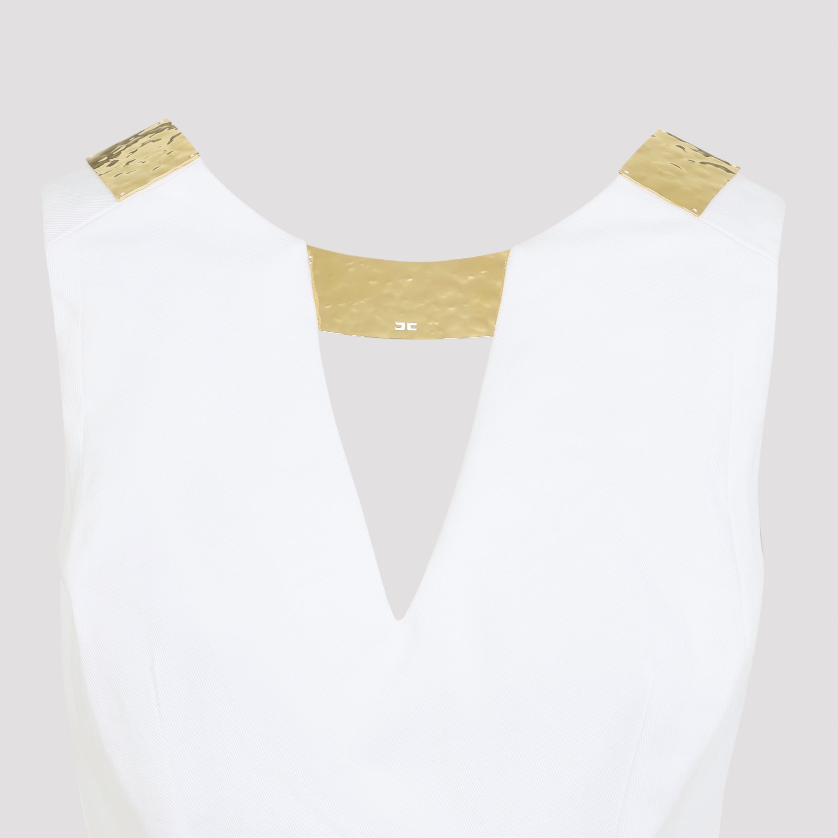 Elisabetta Franchi Mini Dress With Gold Detail