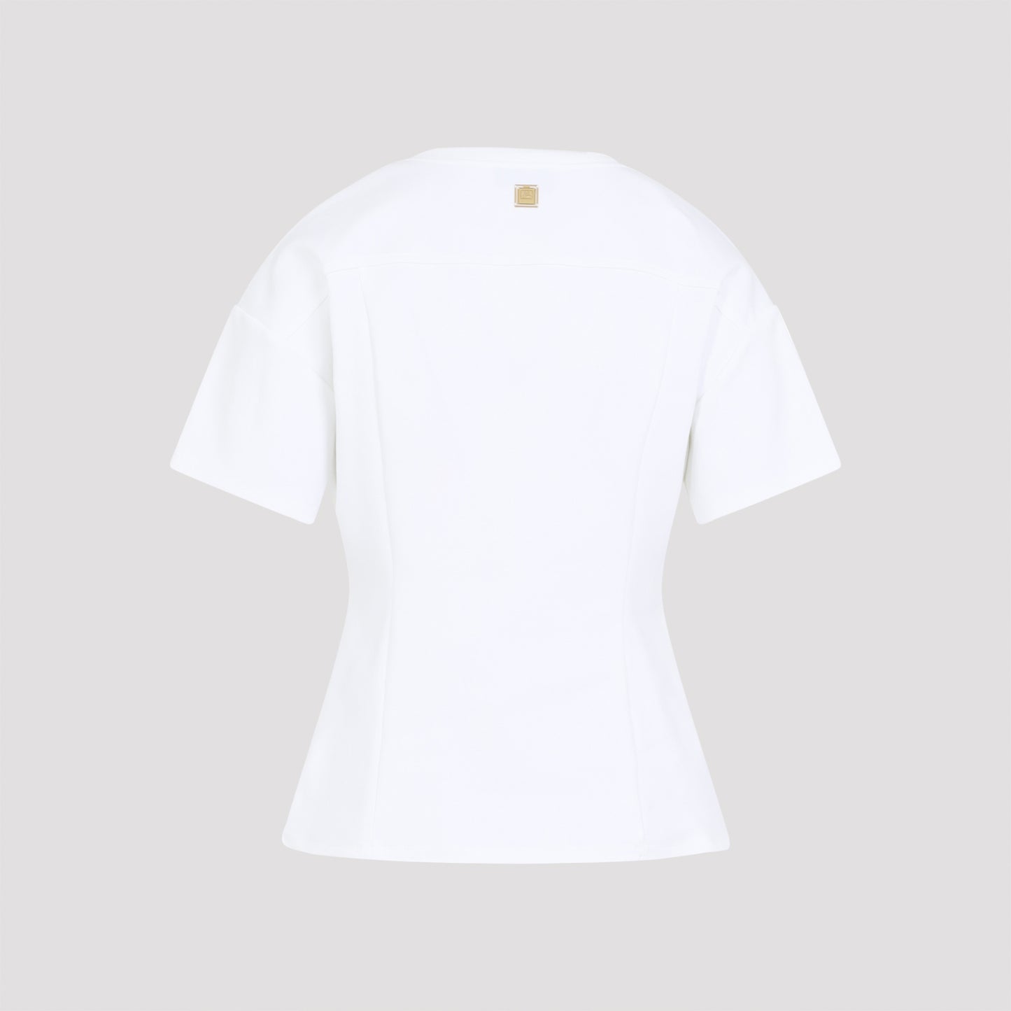 Elisabetta Franchi Gold Buttoned T-Shirt