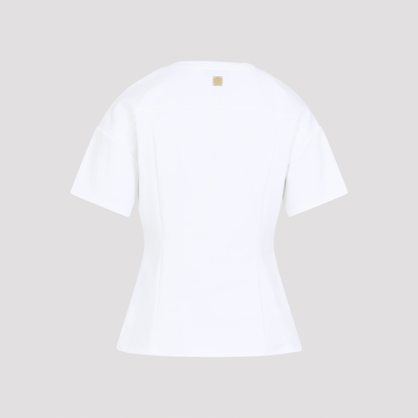 Elisabetta Franchi Gold Buttoned T-Shirt