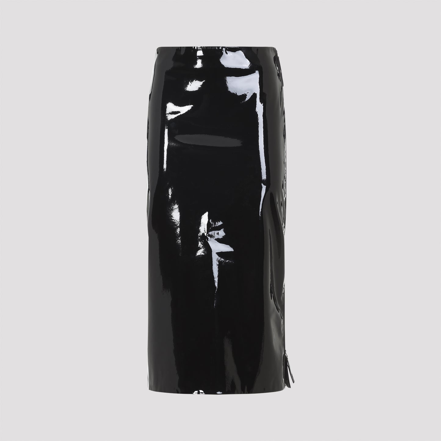 The Frankie Shop Samantha Patent Zip Skirt