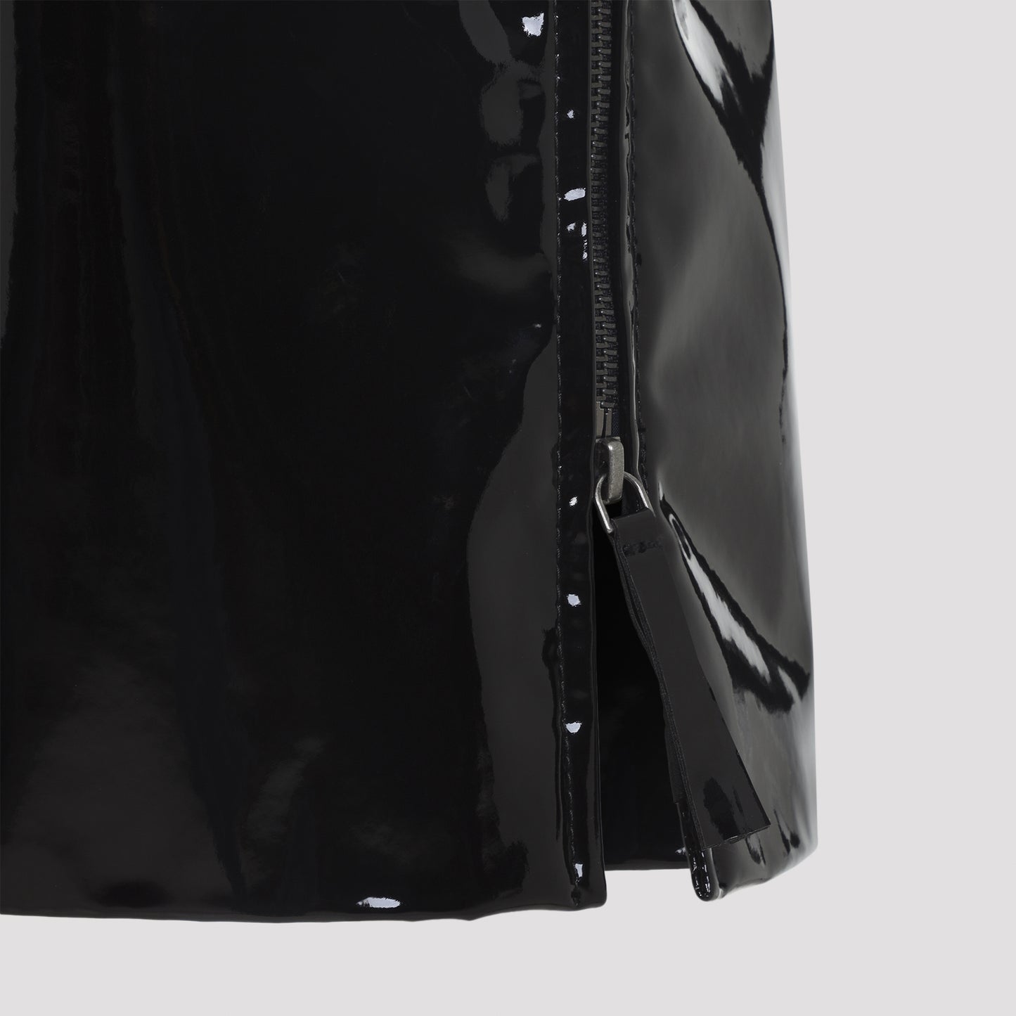 The Frankie Shop Samantha Patent Zip Skirt