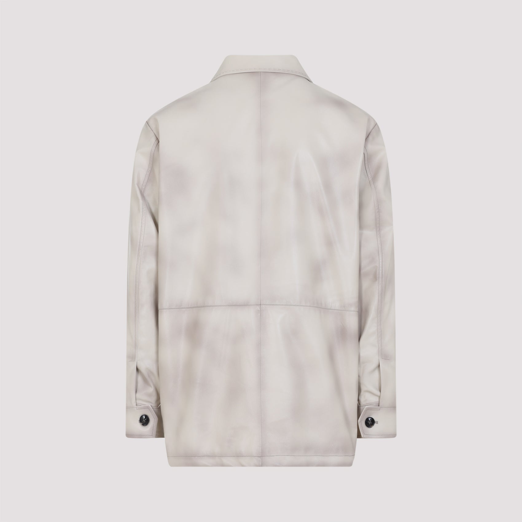 Kiton Lamb Leather Jacket