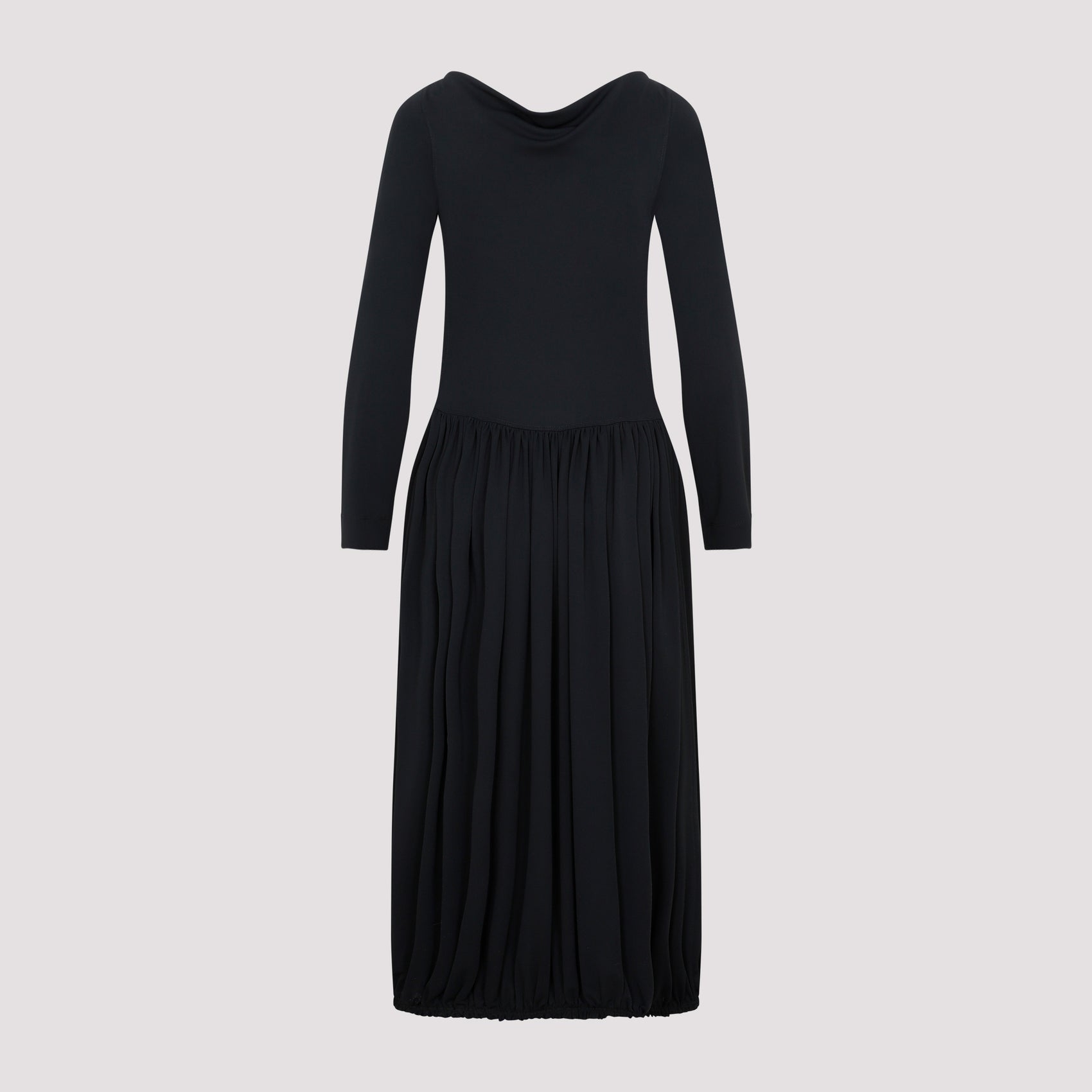 Lanvin LS Drape Midi Dress