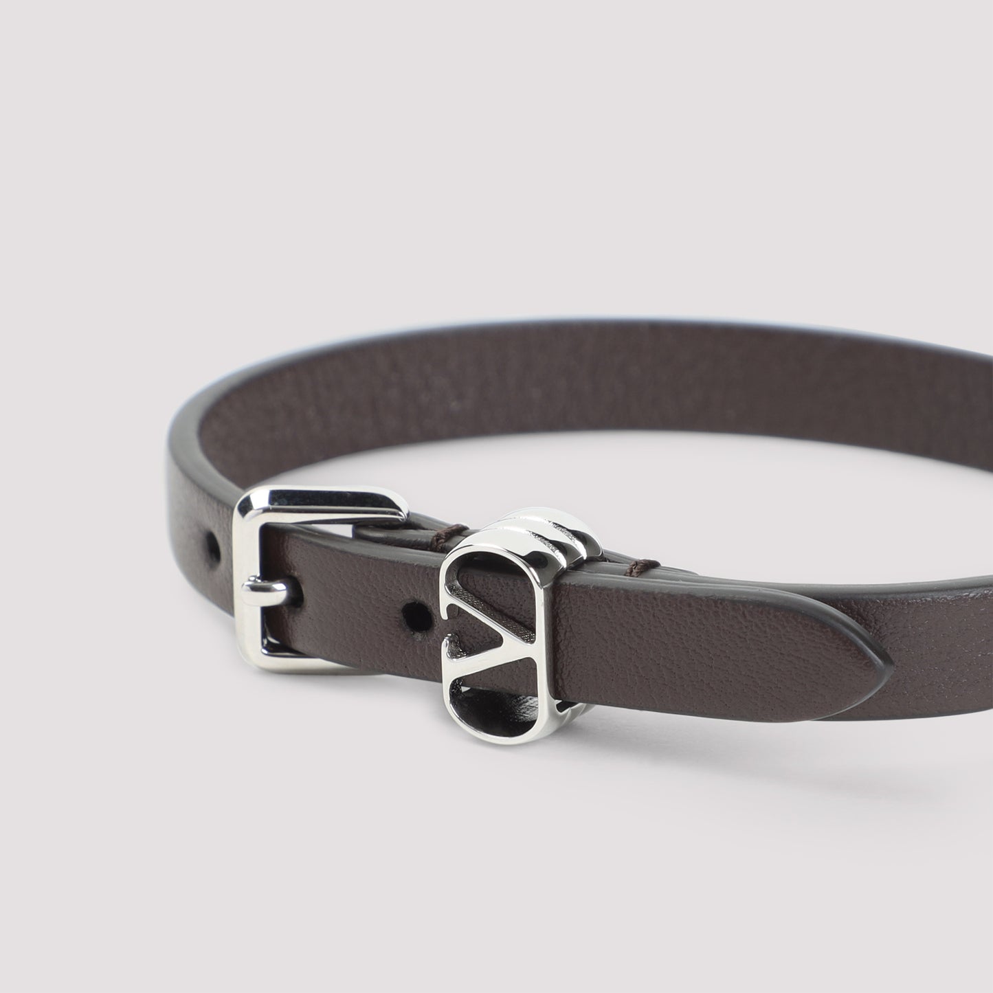 Valentino Garavani Ovalette Leather Bracelet