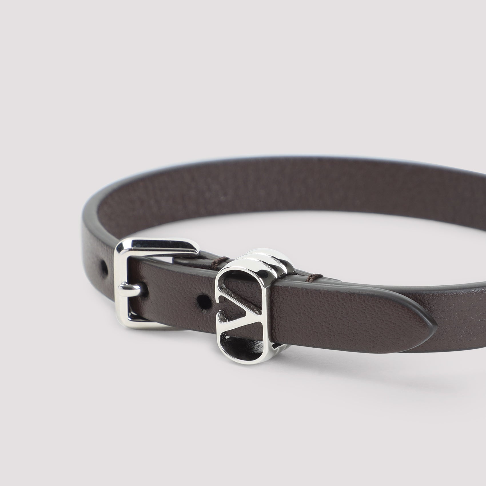 Valentino Garavani Ovalette Leather Bracelet