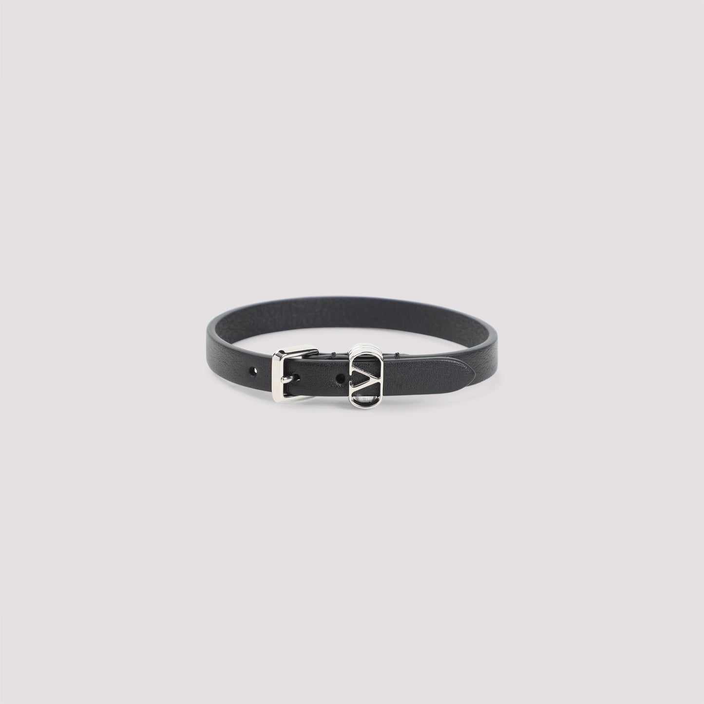 Valentino Garavani Ovalette Leather Bracelet