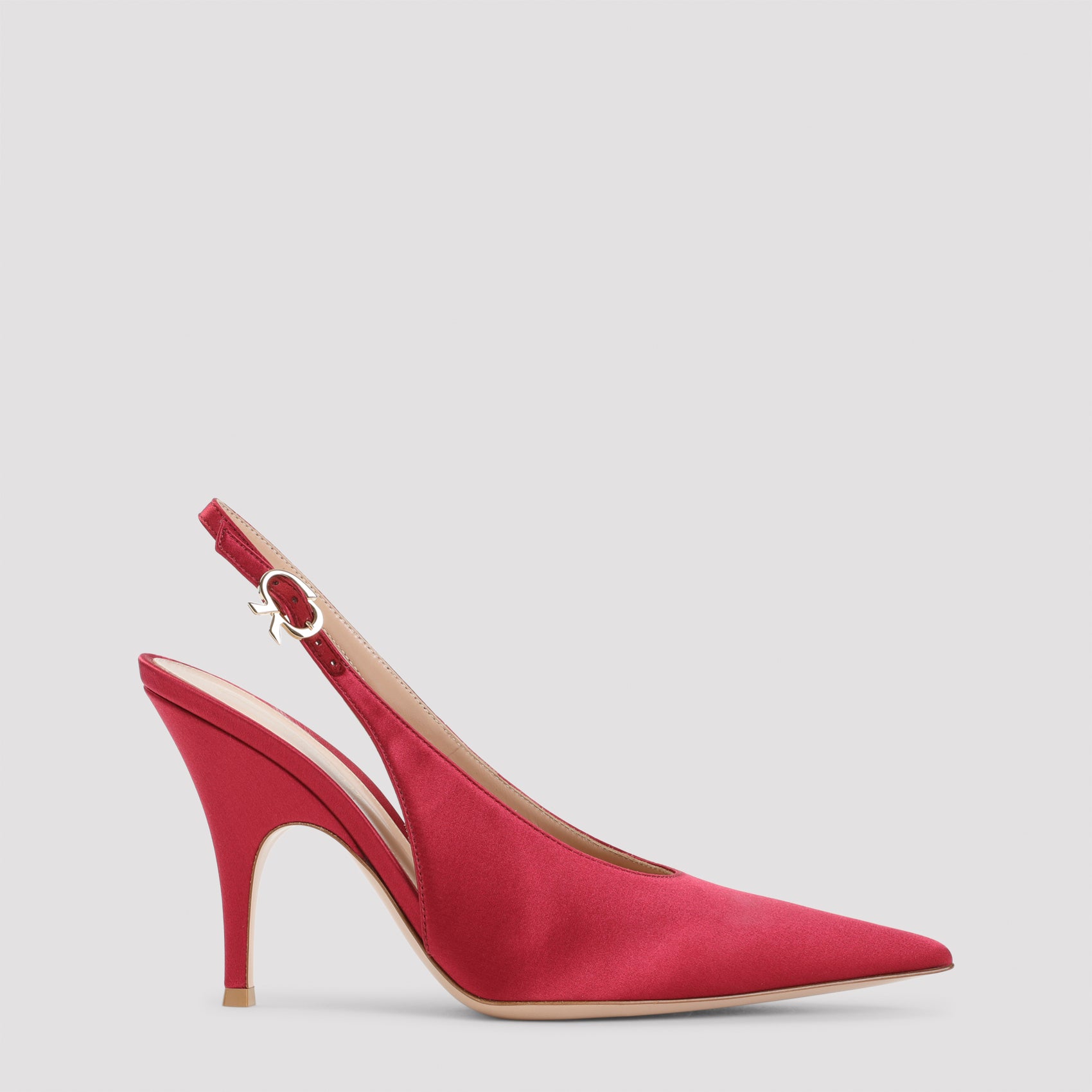 Gianvito Rossi Sofia Sling Crepe Satin Pumps