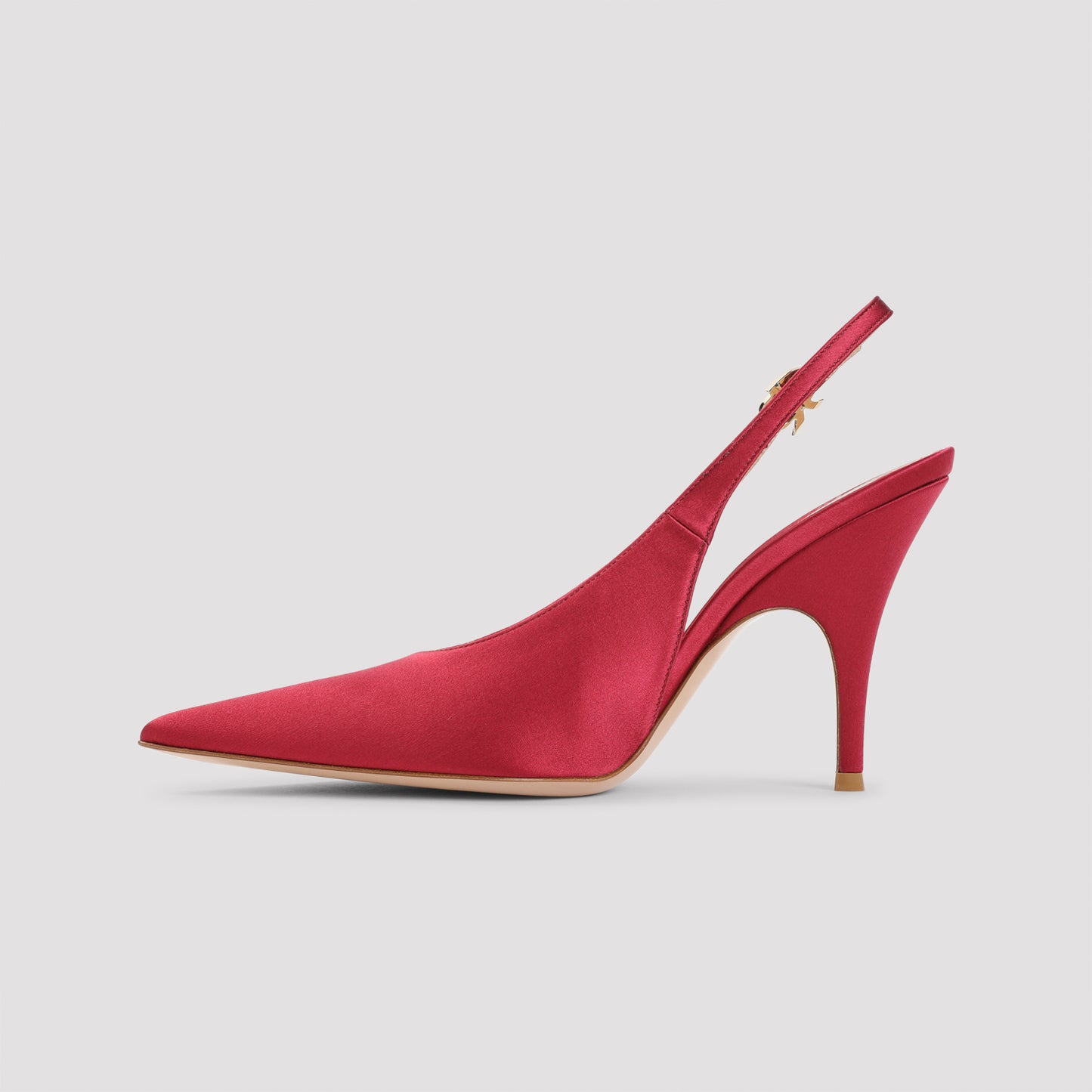 Gianvito Rossi Sofia Sling Crepe Satin Pumps