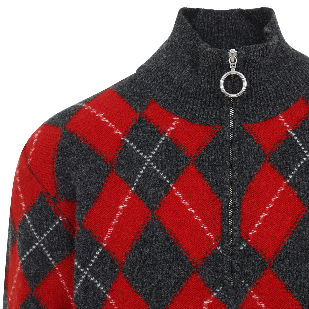 Ami Paris Zipped Collar Sweater