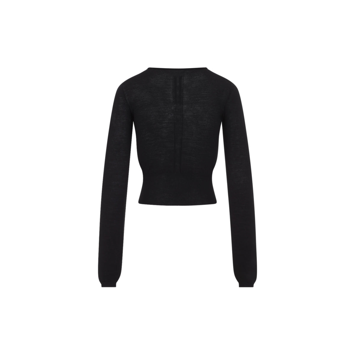 Rick Owens Slashed Cropped Pull T-shirt