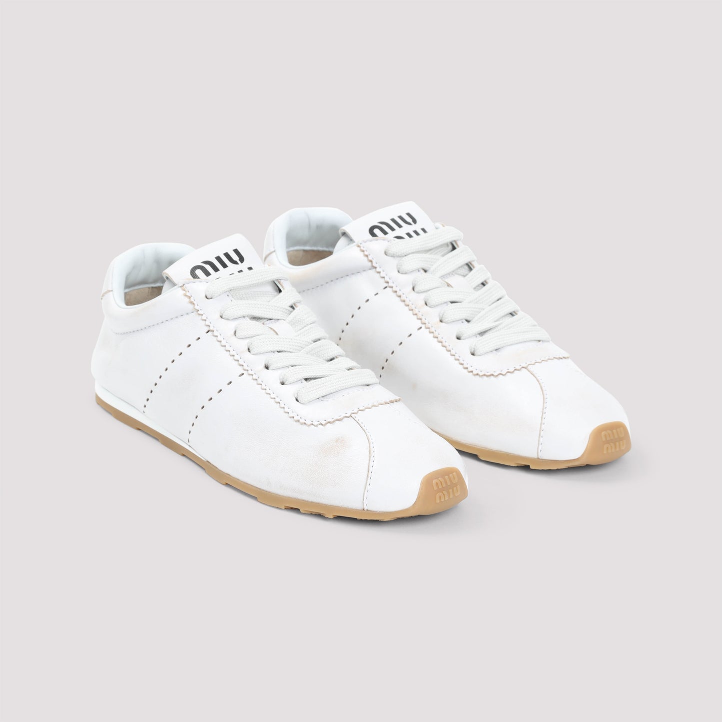 Miu Miu Leather Sneakers
