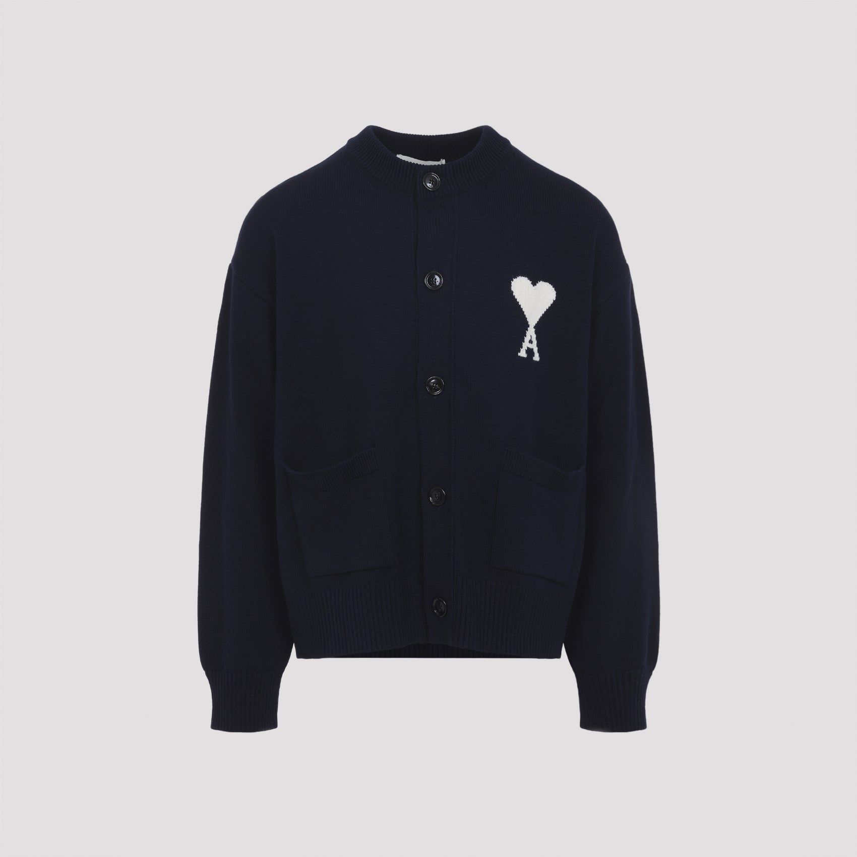 Ami Wool and Cotton Cardigan
