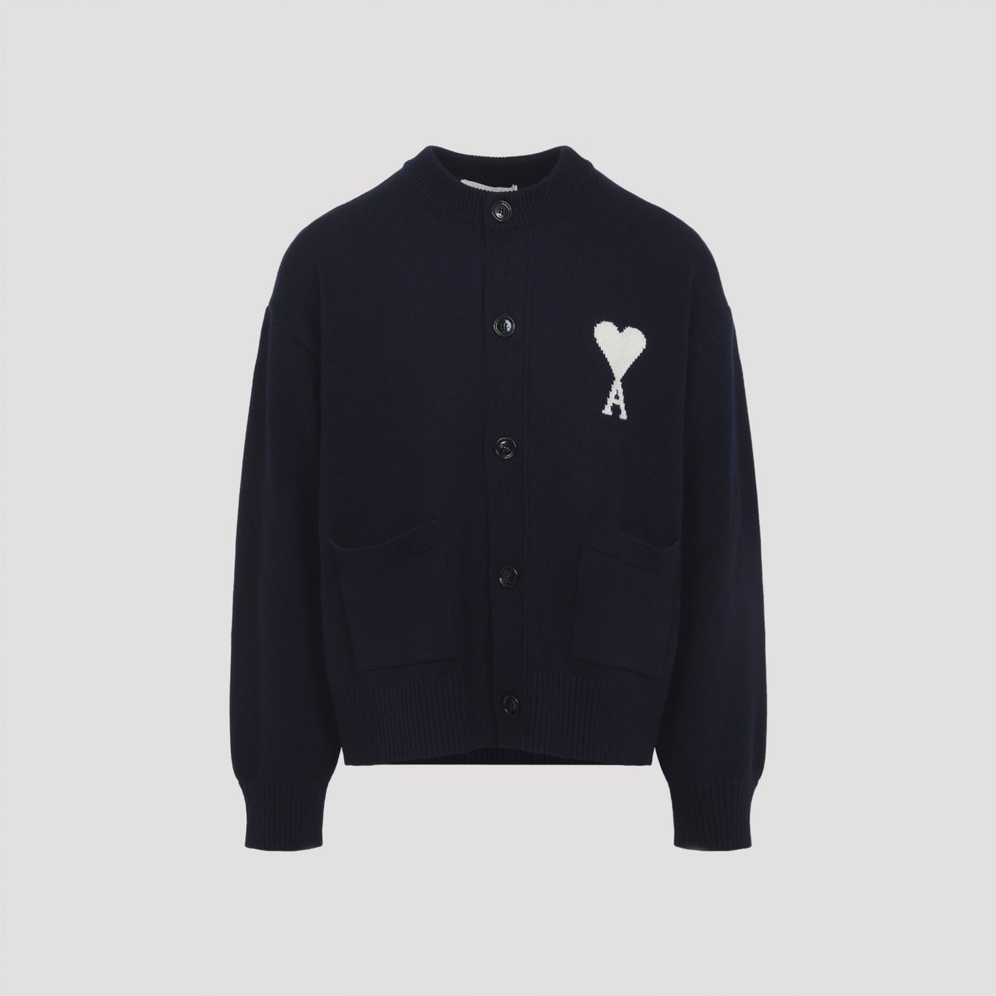 Ami Wool and Cotton Cardigan