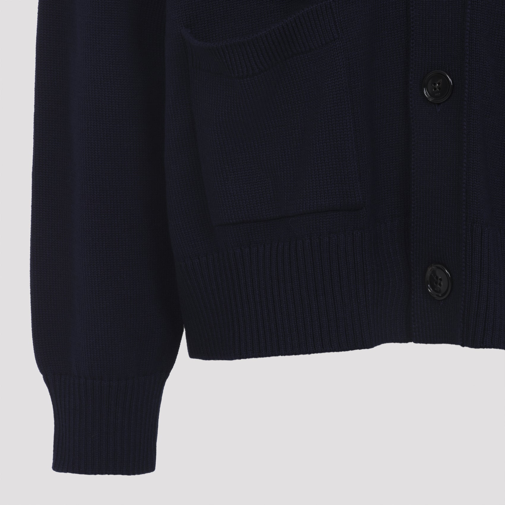 Ami Wool and Cotton Cardigan