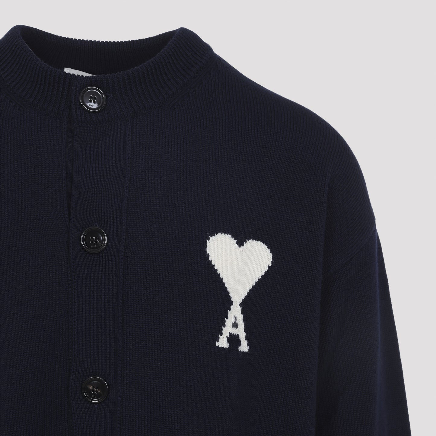 Ami Wool and Cotton Cardigan