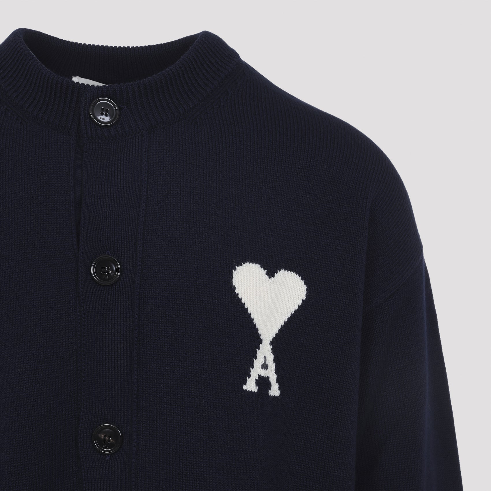 Ami Wool and Cotton Cardigan