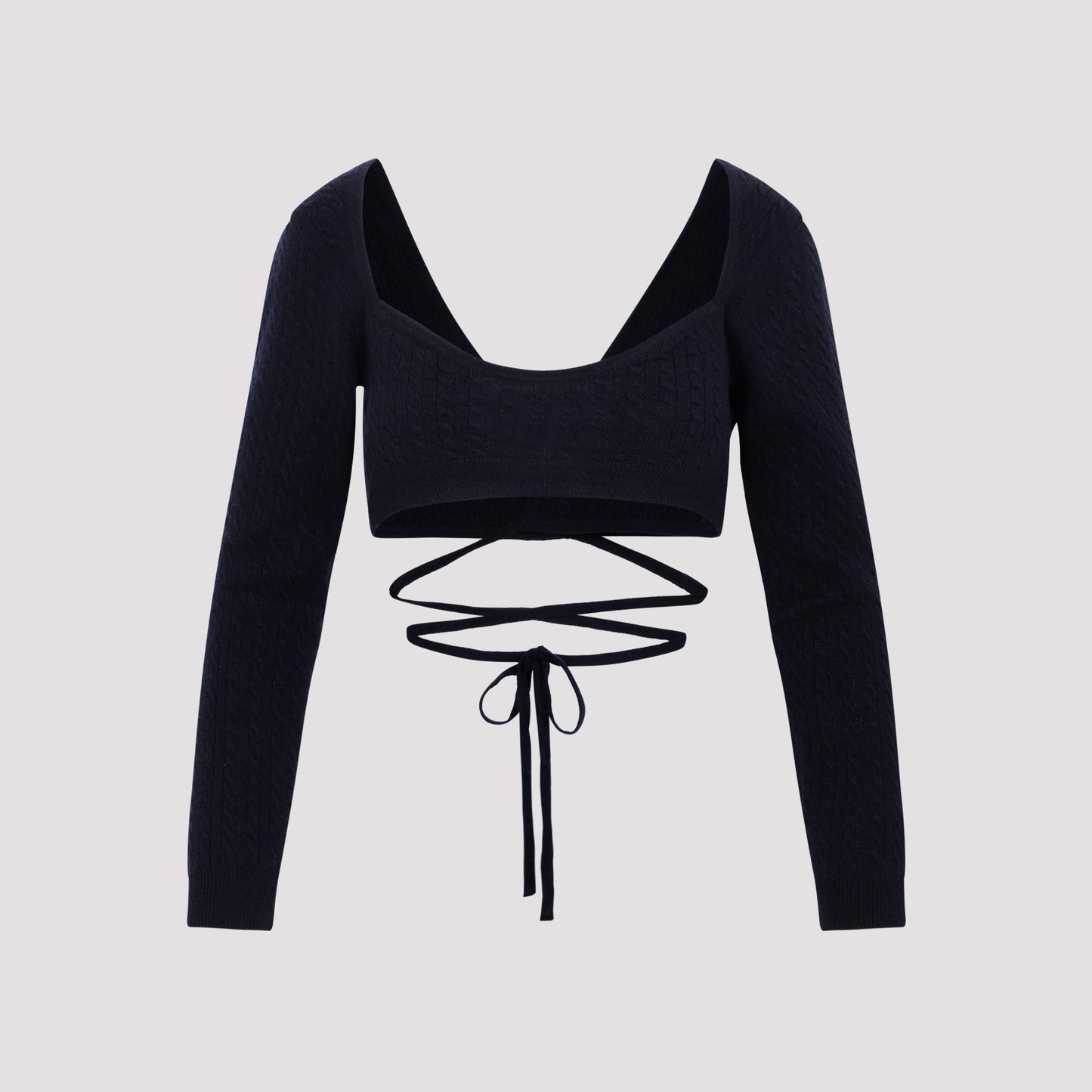 Patou Wrap Knitted Top