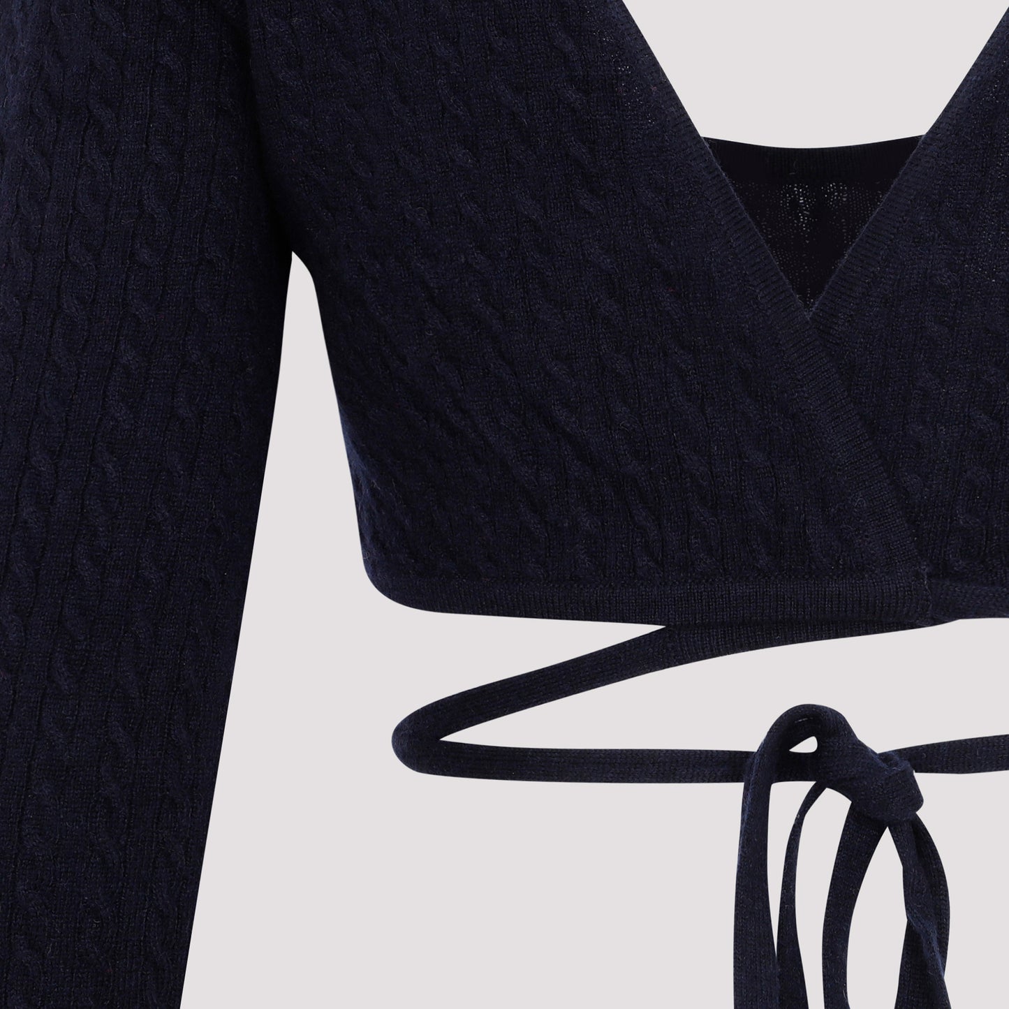 Patou Wrap Knitted Top