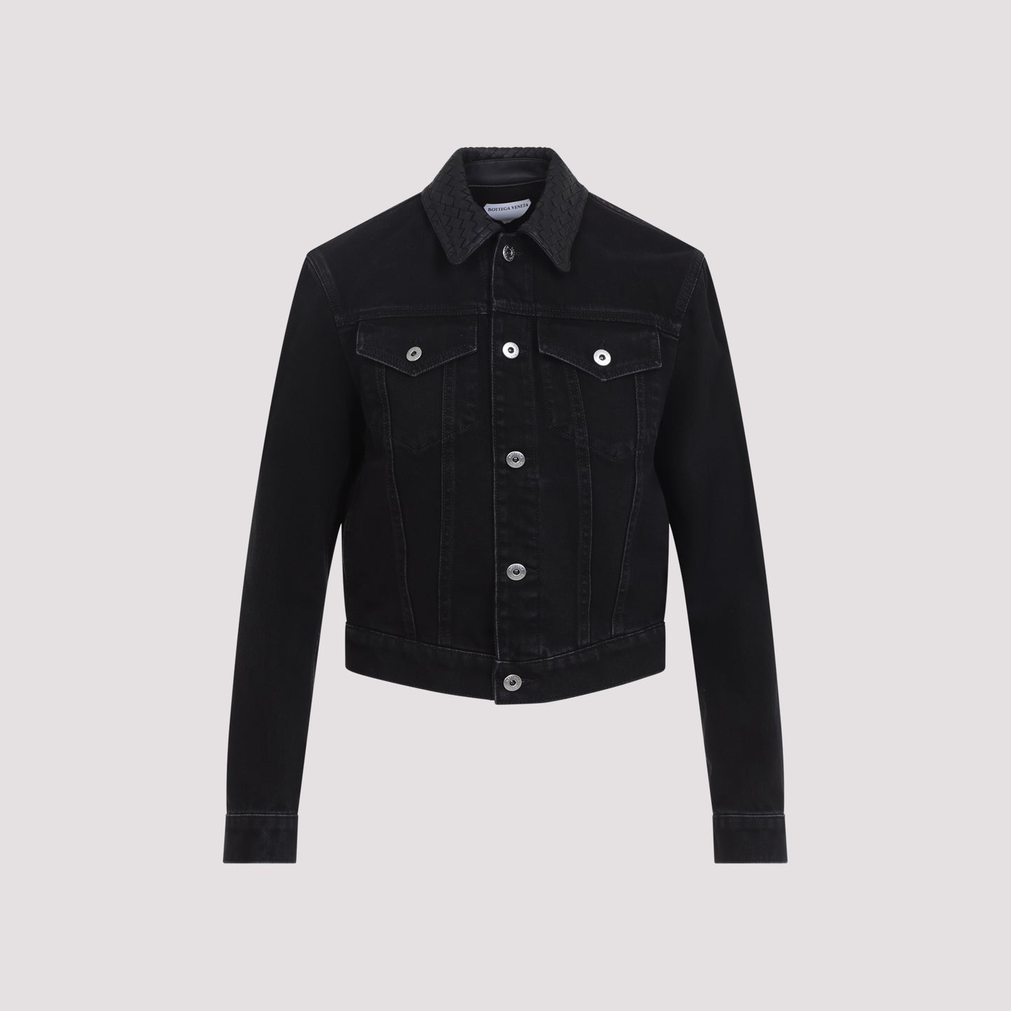 Bottega Veneta Intrecciato Collar Denim Jacket