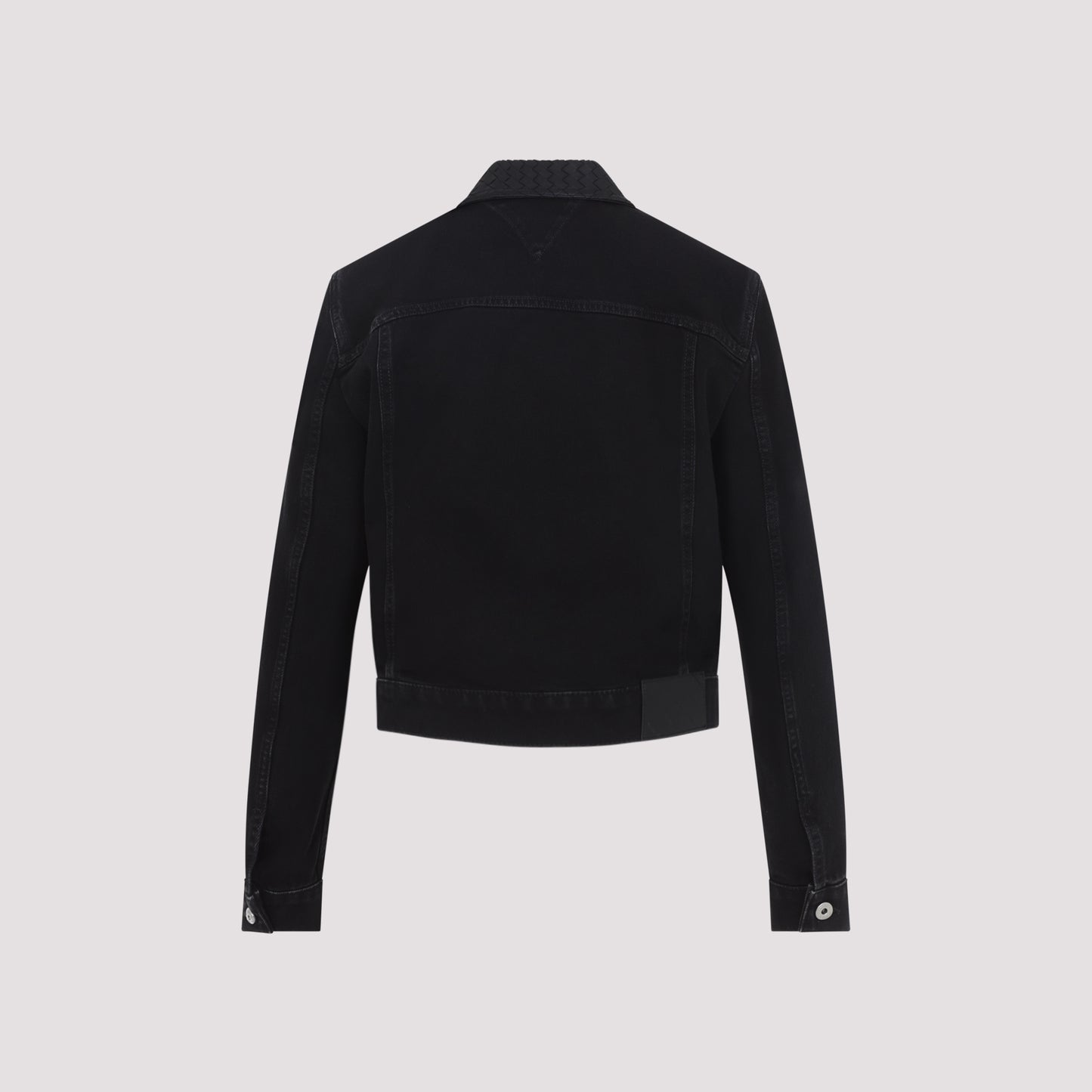Bottega Veneta Intrecciato Collar Denim Jacket