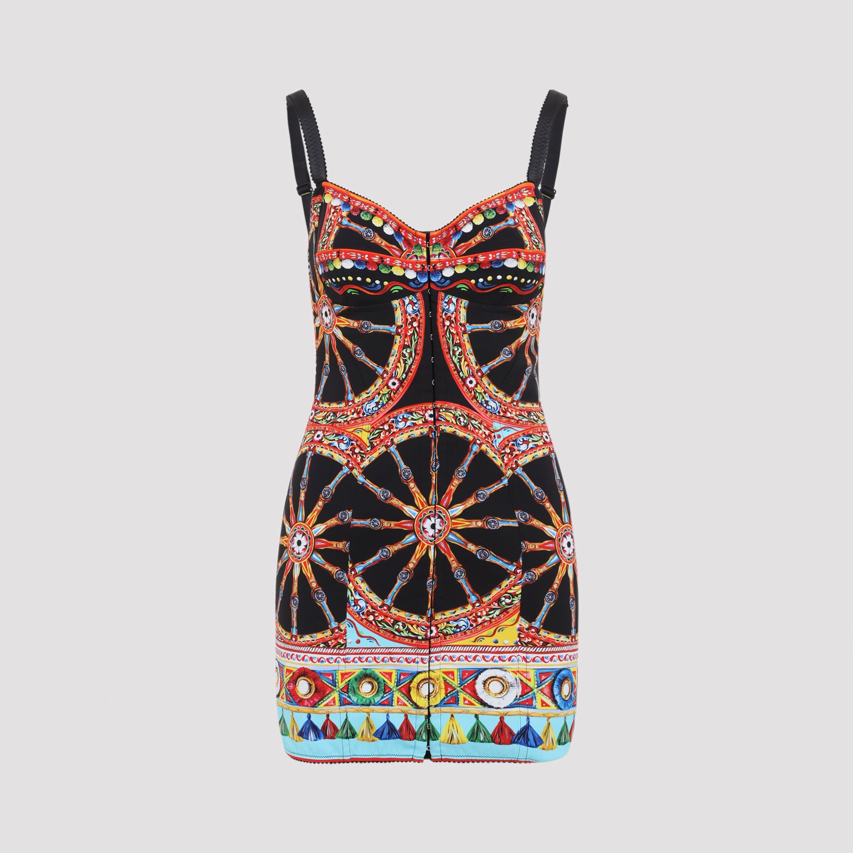 Dolce & Gabbana Charmeuse Carretto Mini Dress