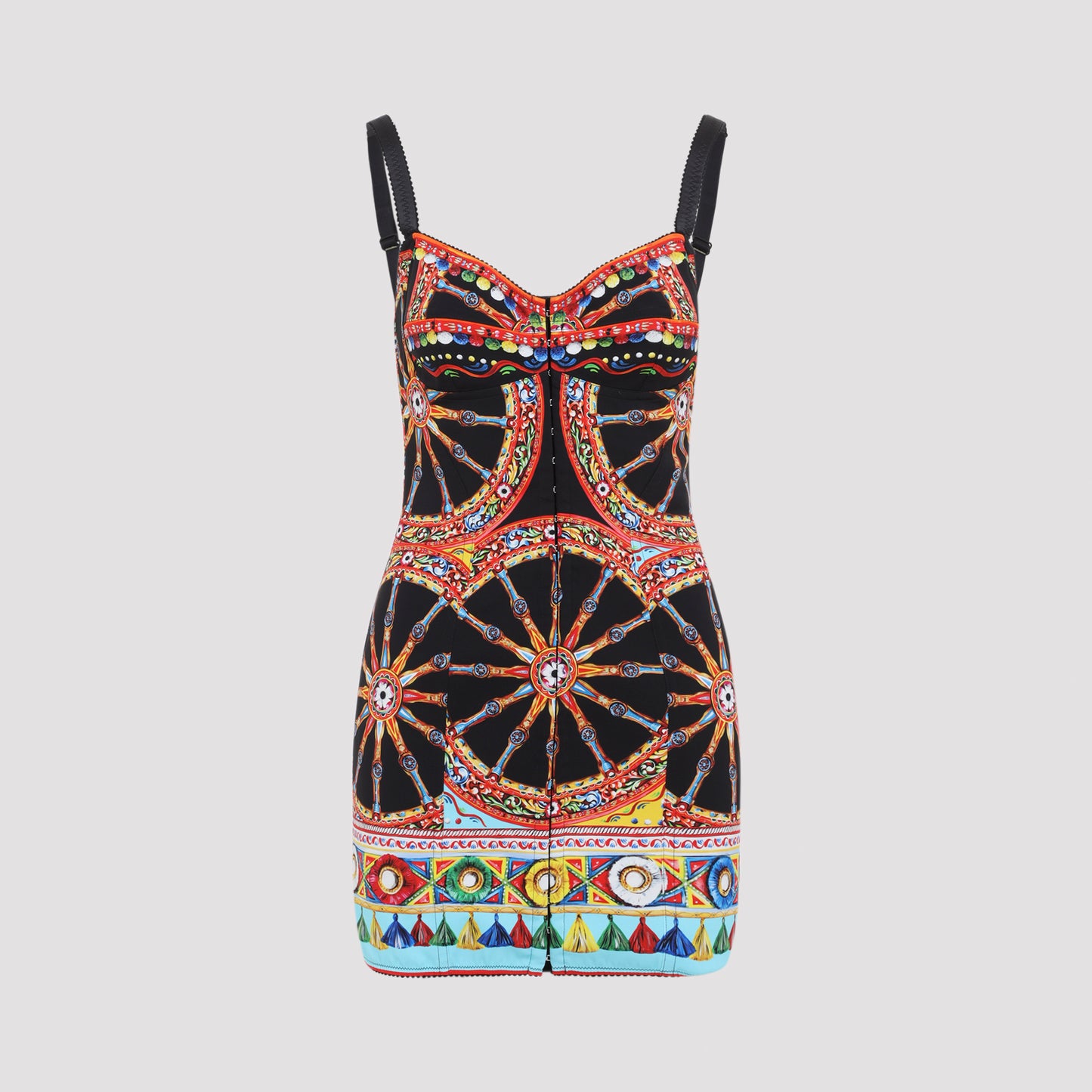 Dolce & Gabbana Charmeuse Carretto Mini Dress