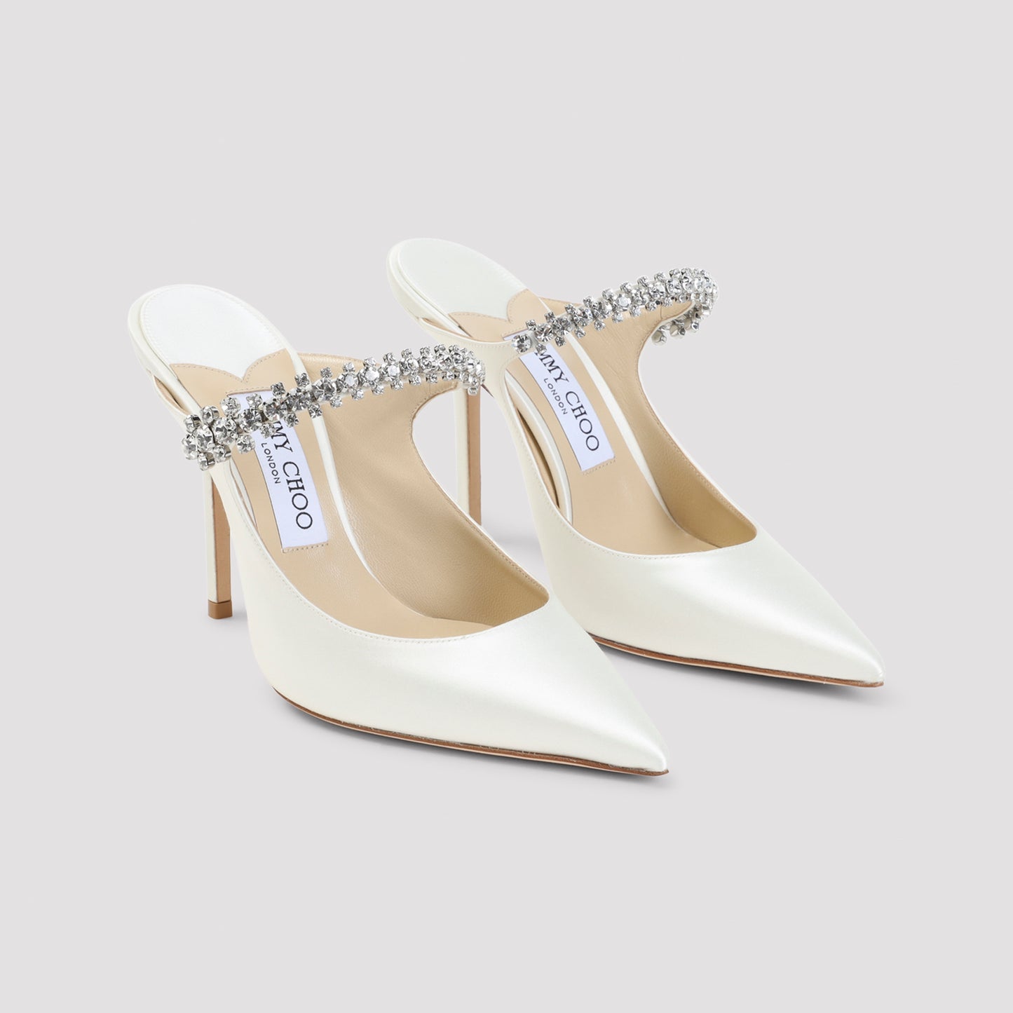 Jimmy Choo Bing Satin 100 Mules