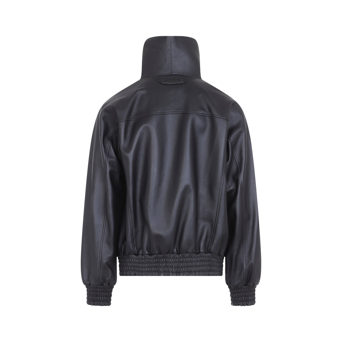 Balenciaga Leather High Collar Tracktop