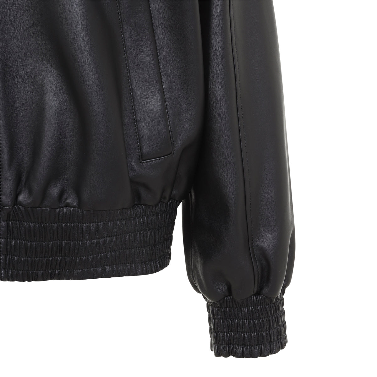 Balenciaga Leather High Collar Tracktop