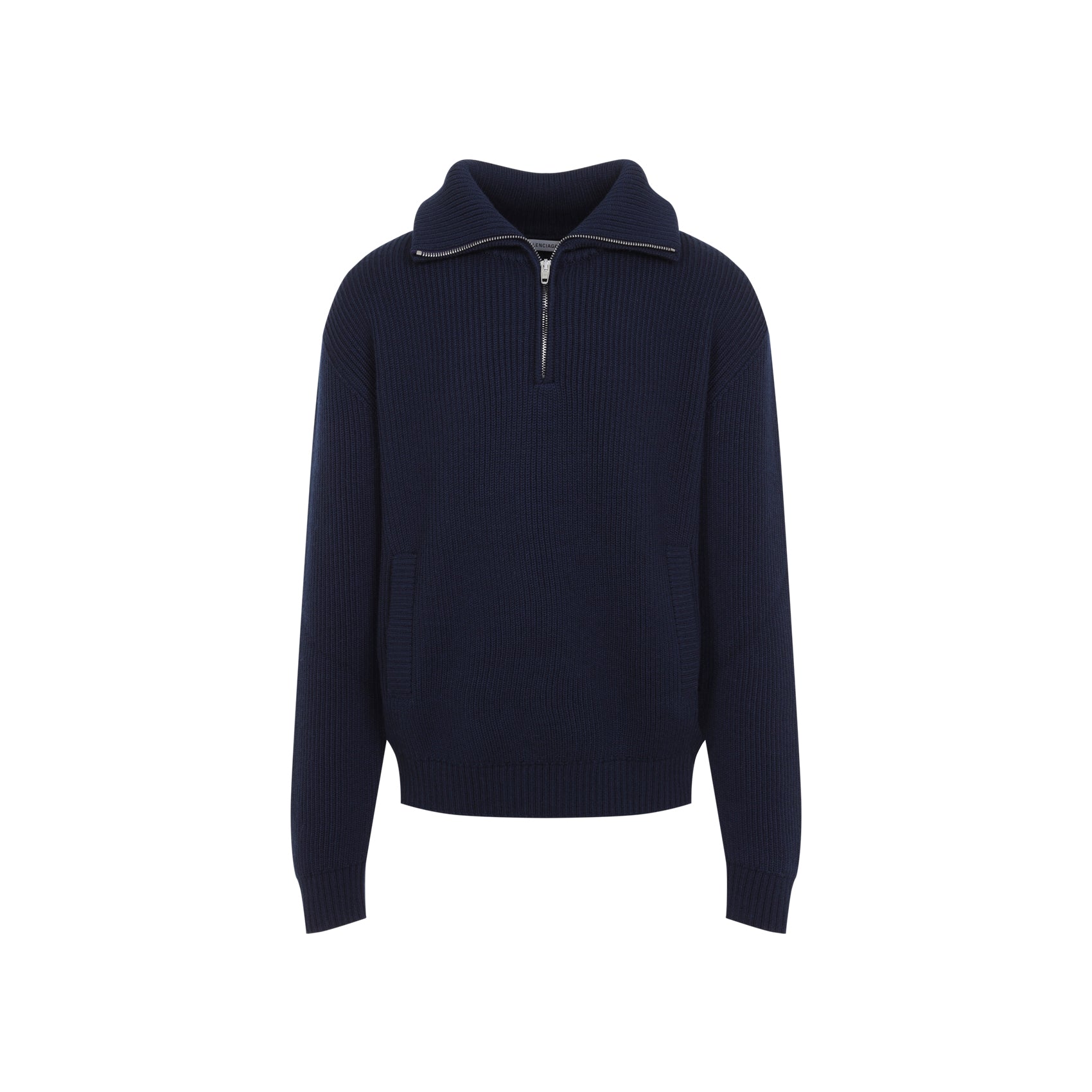 Balenciaga Half Zip Knit Sweater