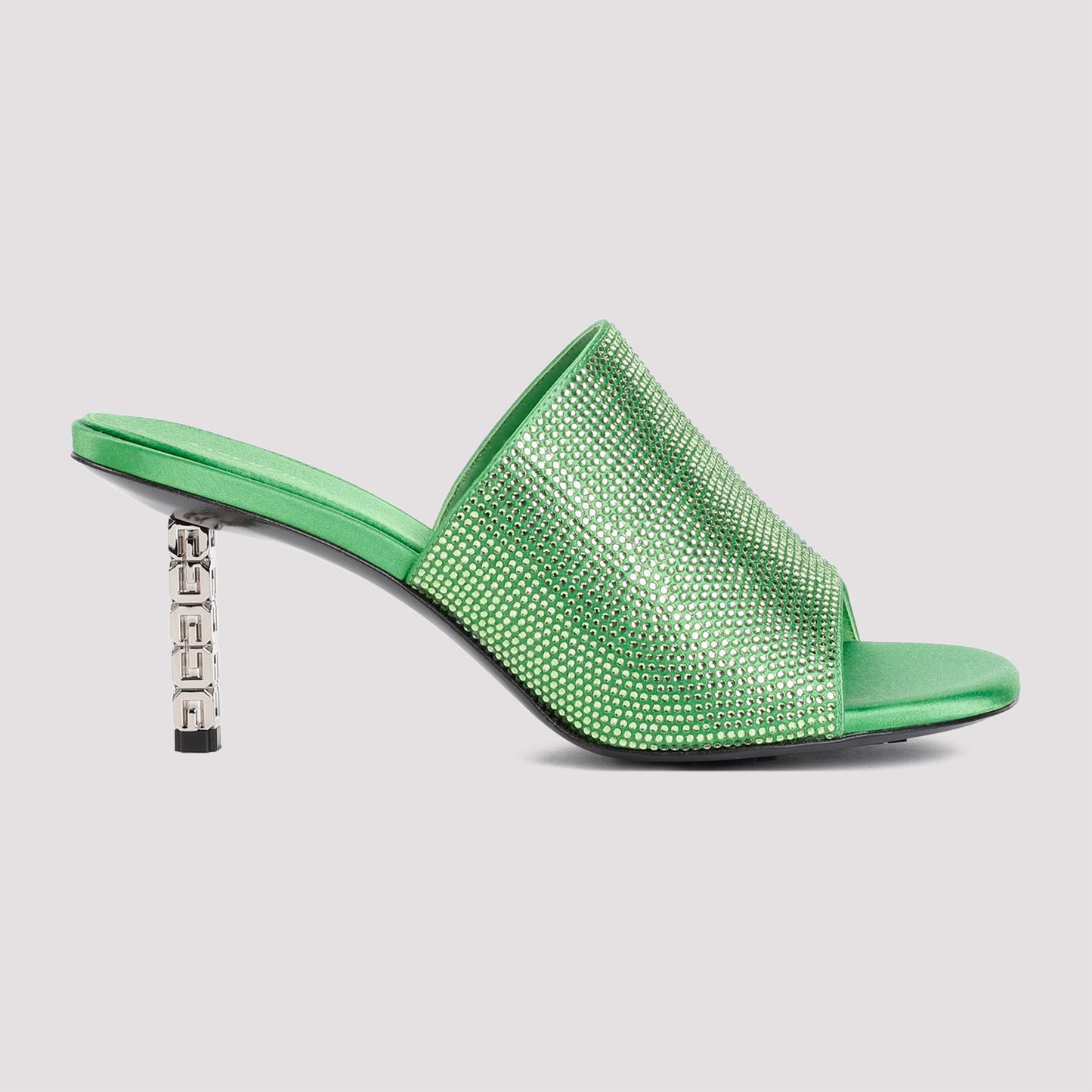 Givenchy G Cube mules in satin with strass