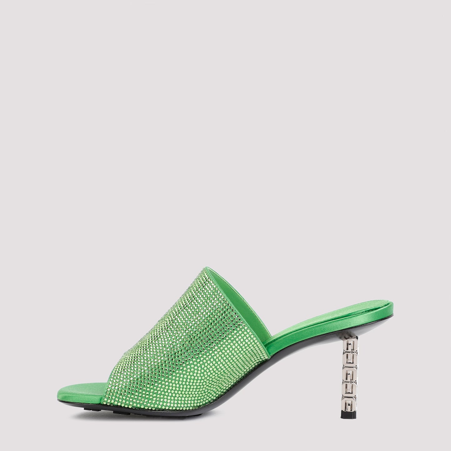 Givenchy G Cube mules in satin with strass